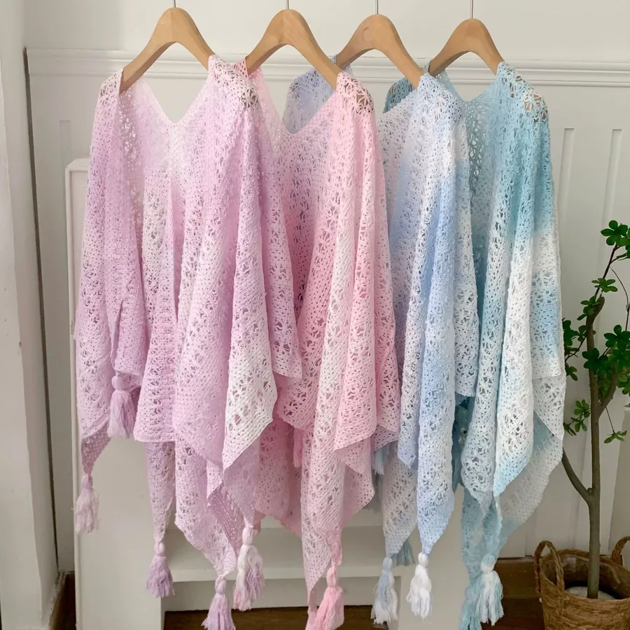 Ombre Knit Shawl