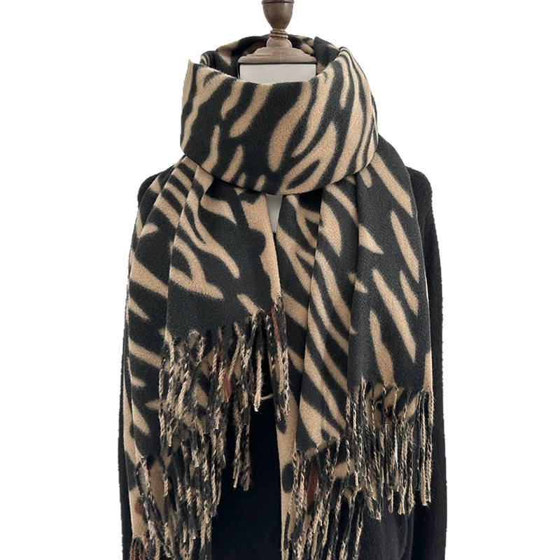 Leopard Print Winter Scarf view 5