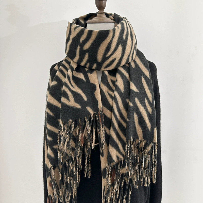 Leopard Print Winter Scarf view 6