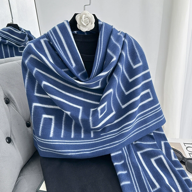 Geometric Print Winter Scarf view 7