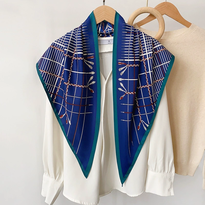 Vintage Print Triangle Scarf