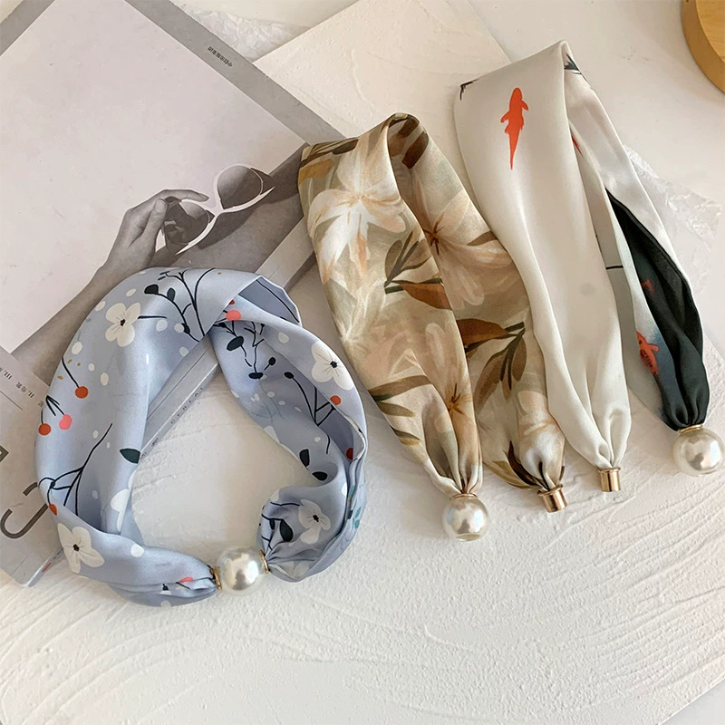 Magnetic Pearl Silk Twilly view 4