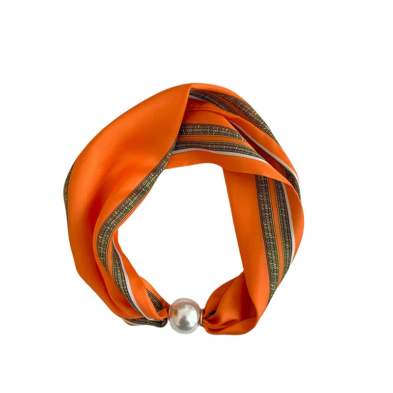 Magnetic Pearl Silk Twilly view 5