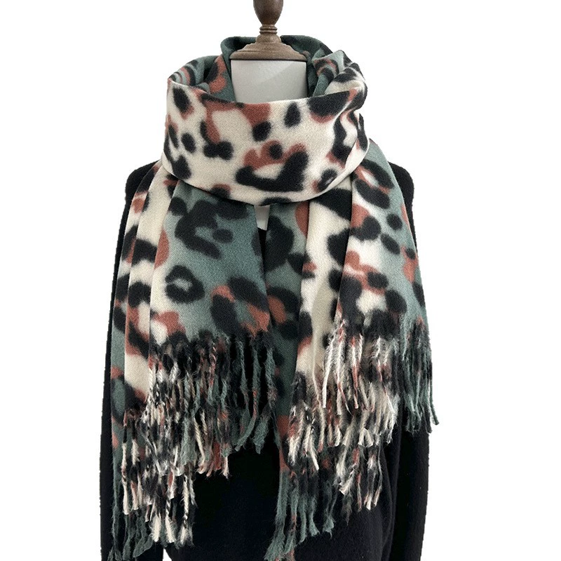 Leopard Print Winter Scarf view 5