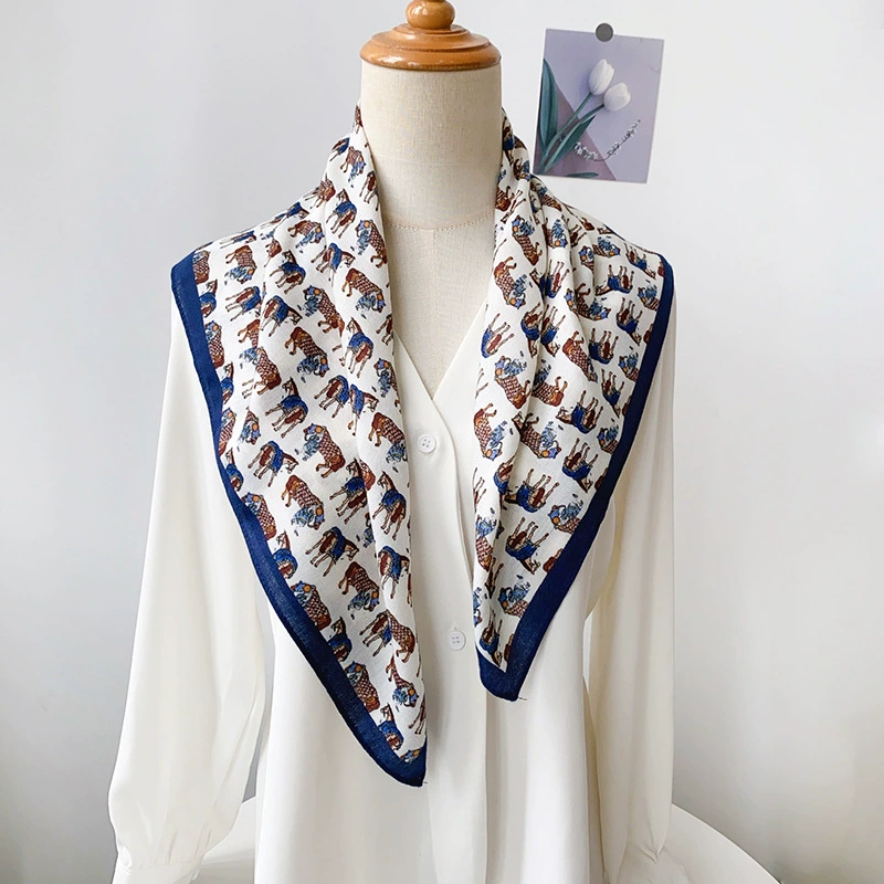Herringbone Velvet Square Scarf