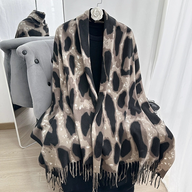 Cow Print Winter Scarf