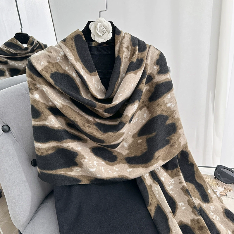 Cow Print Winter Scarf view 4