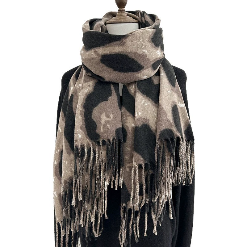 Cow Print Winter Scarf view 5