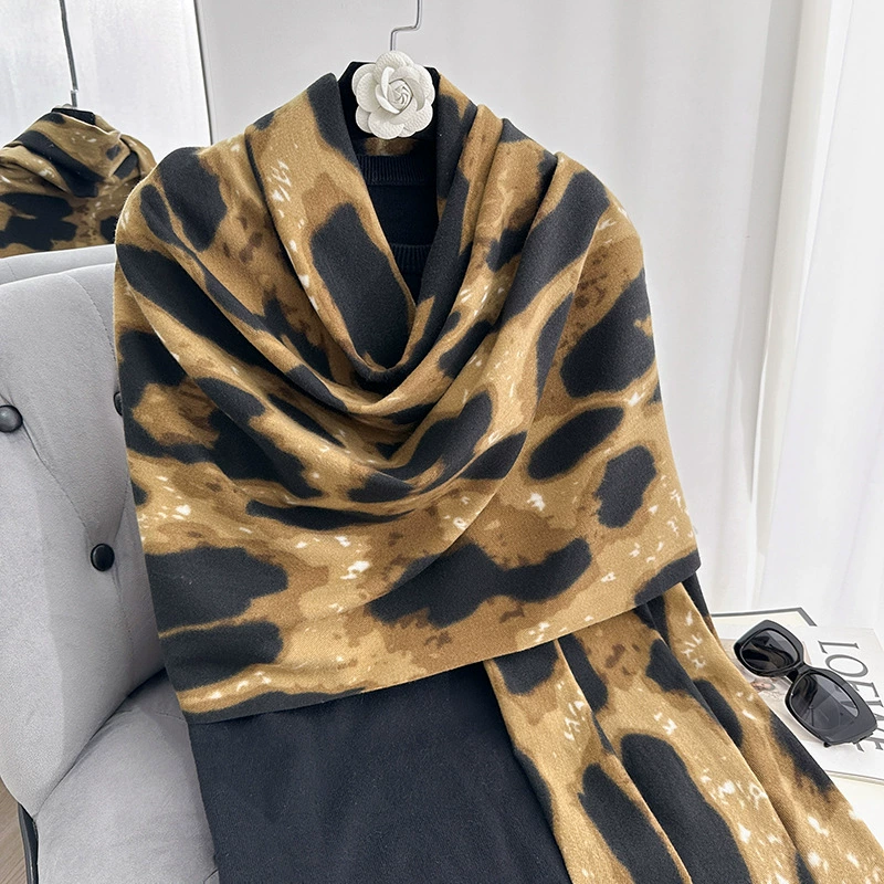 Cow Print Winter Scarf view 7