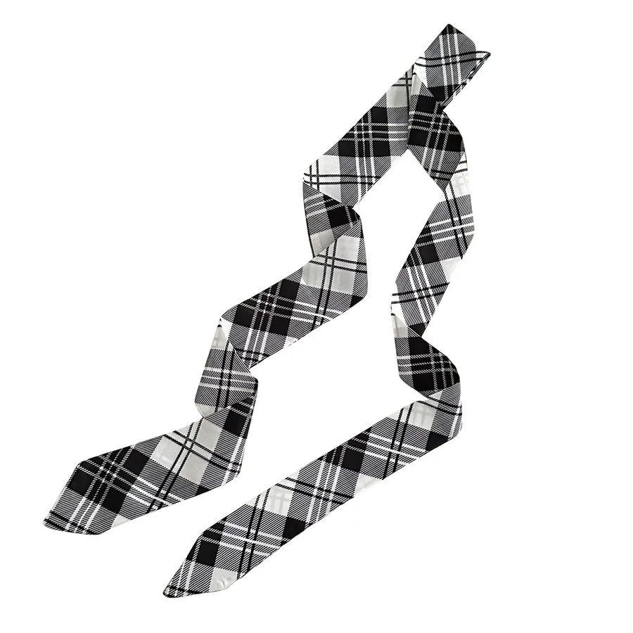 Polka Dot Long Silk Twilly view 5