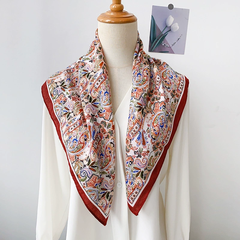 Vintage Floral Small Square Scarf