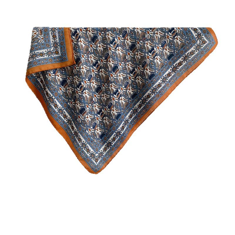 Cotton Linen Small Square Scarf view 5