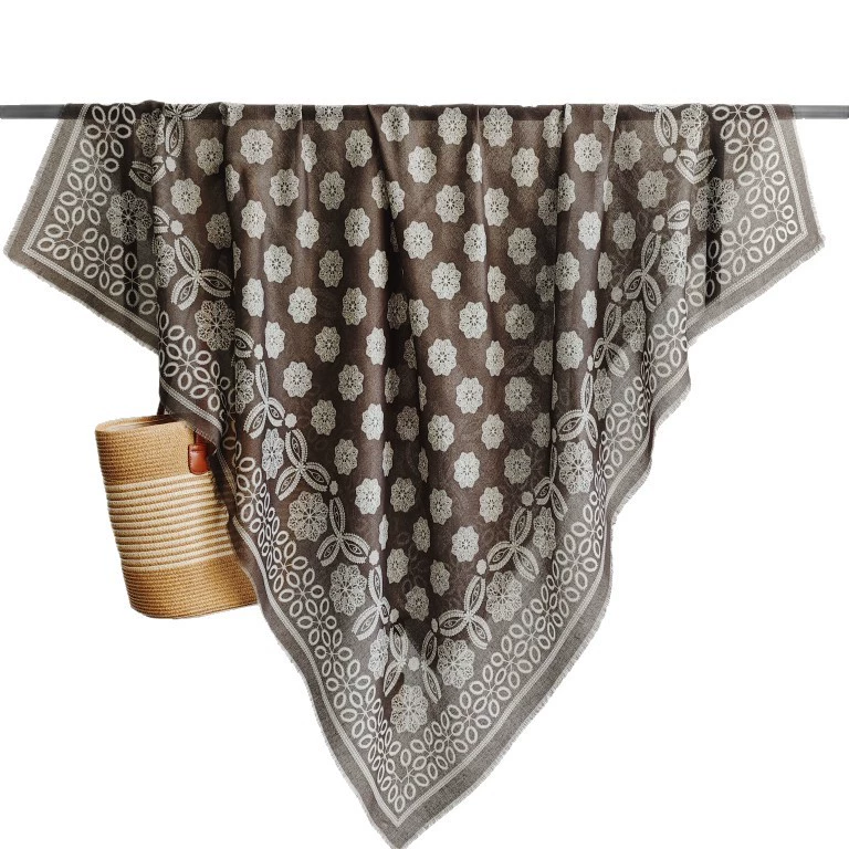 Ethnic Print Large Square Scarf view 5