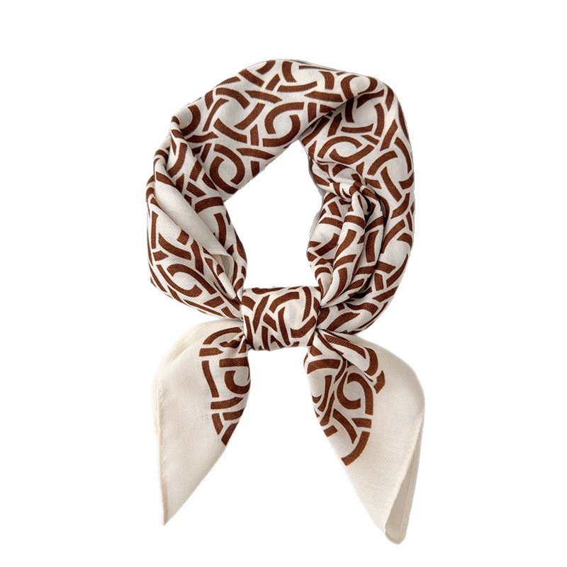 Cotton Linen Small Square Scarf view 5