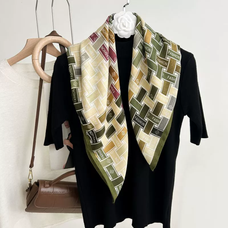 Herringbone Small Square Scarf view 2