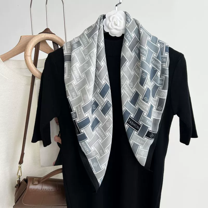 Herringbone Small Square Scarf view 3