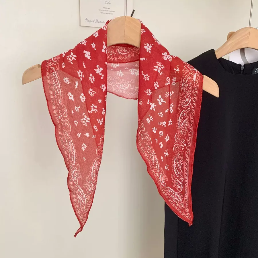 Paisley Triangle Scarf view 8