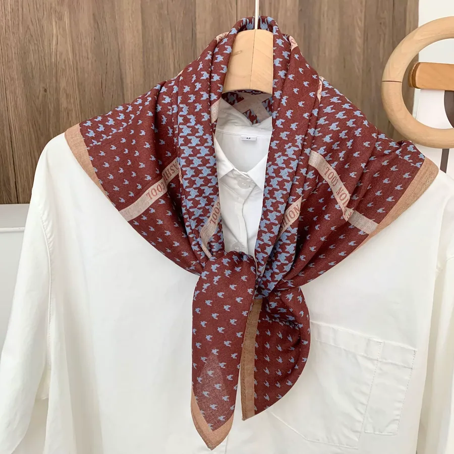 Printed Square Scarf