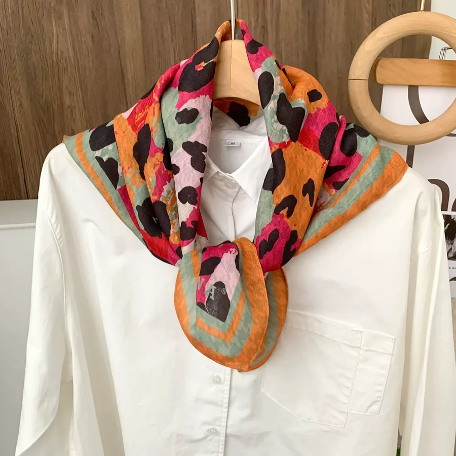 Printed Square Scarf view 9