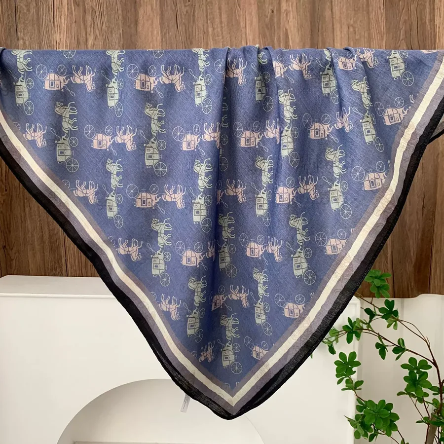 Printed Square Scarf view 11