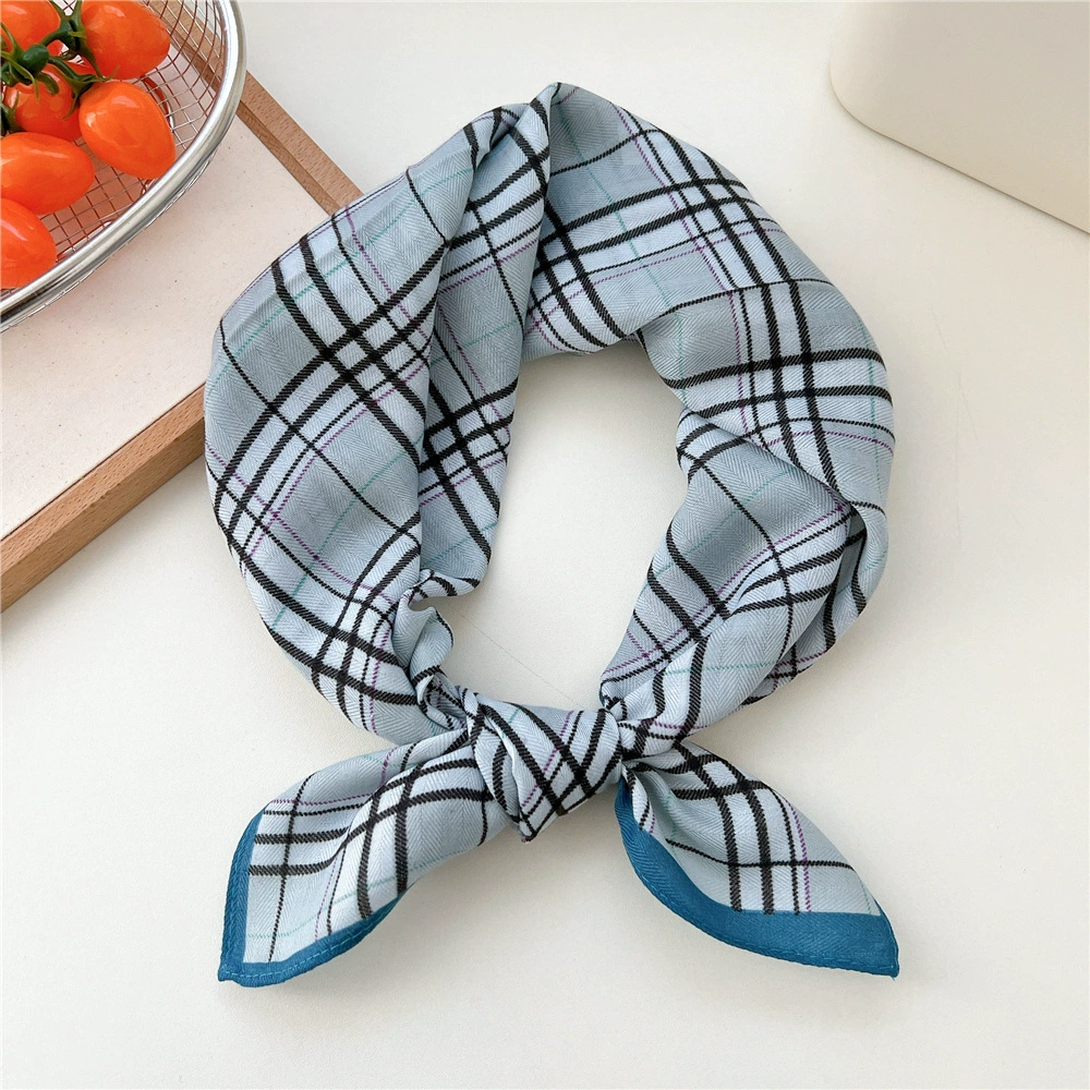 Cotton Linen Small Square Scarf view 2