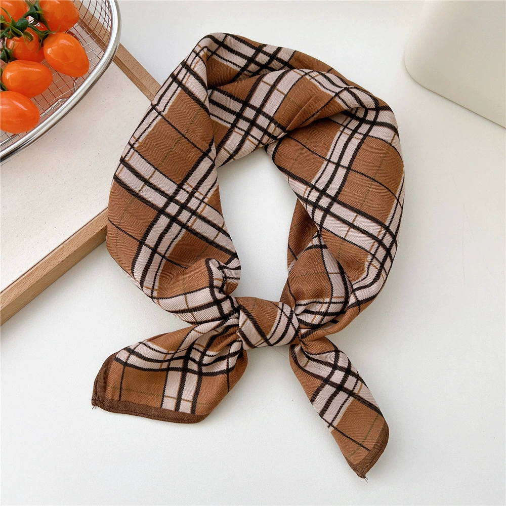 Cotton Linen Small Square Scarf view 4