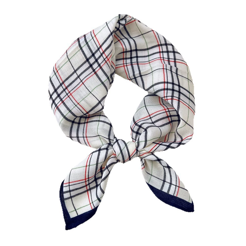 Cotton Linen Small Square Scarf view 5