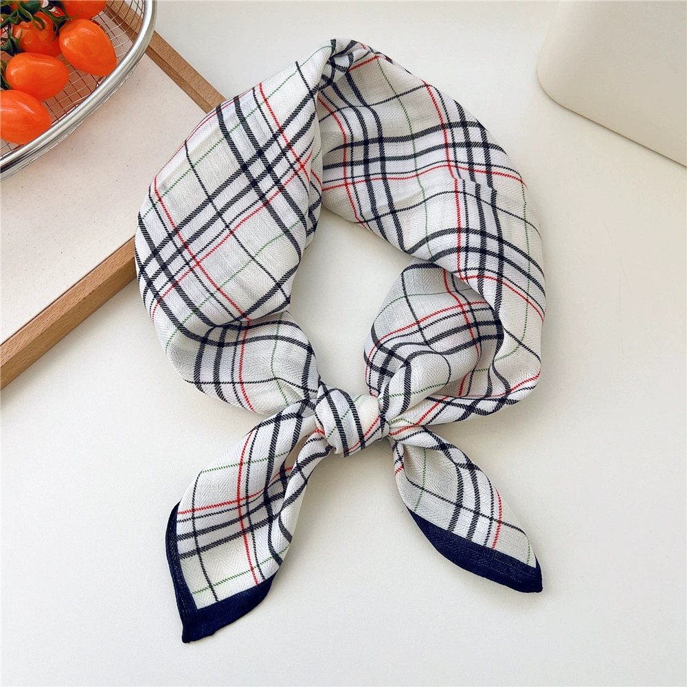 Cotton Linen Small Square Scarf view 6