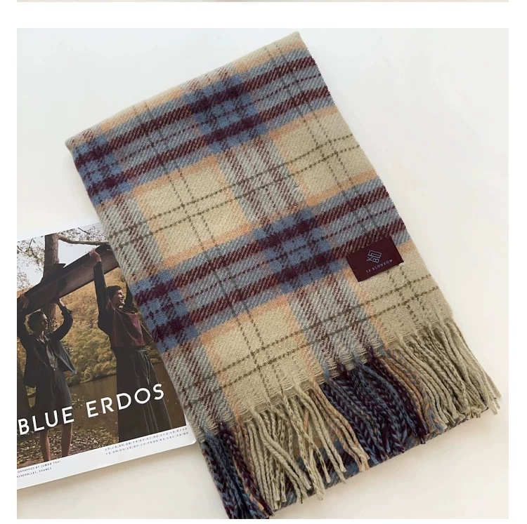 Plaid Fringe Scarf view 11