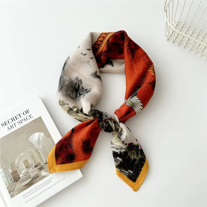 Velvet Small Square Scarf