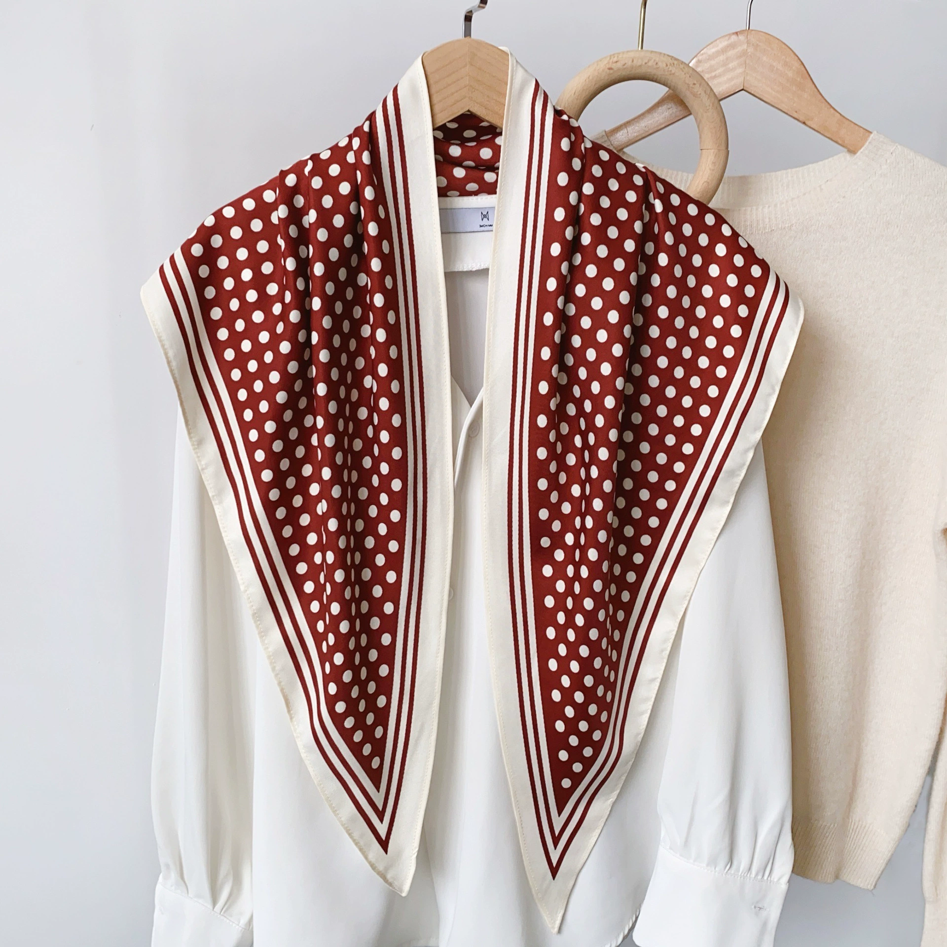 Ethnic Print Triangle Scarf view 3