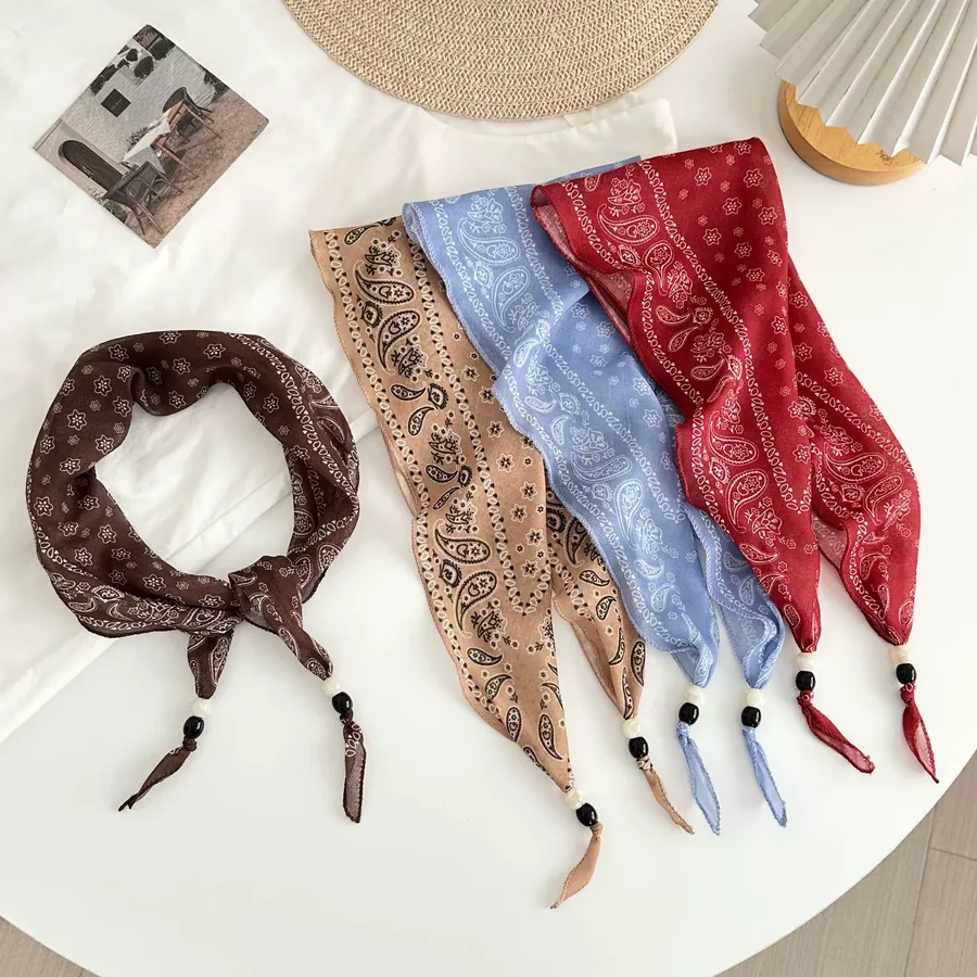 Boho Beaded Head Scarf