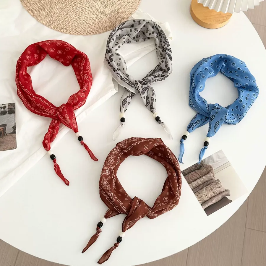 Boho Beaded Head Scarf view 4