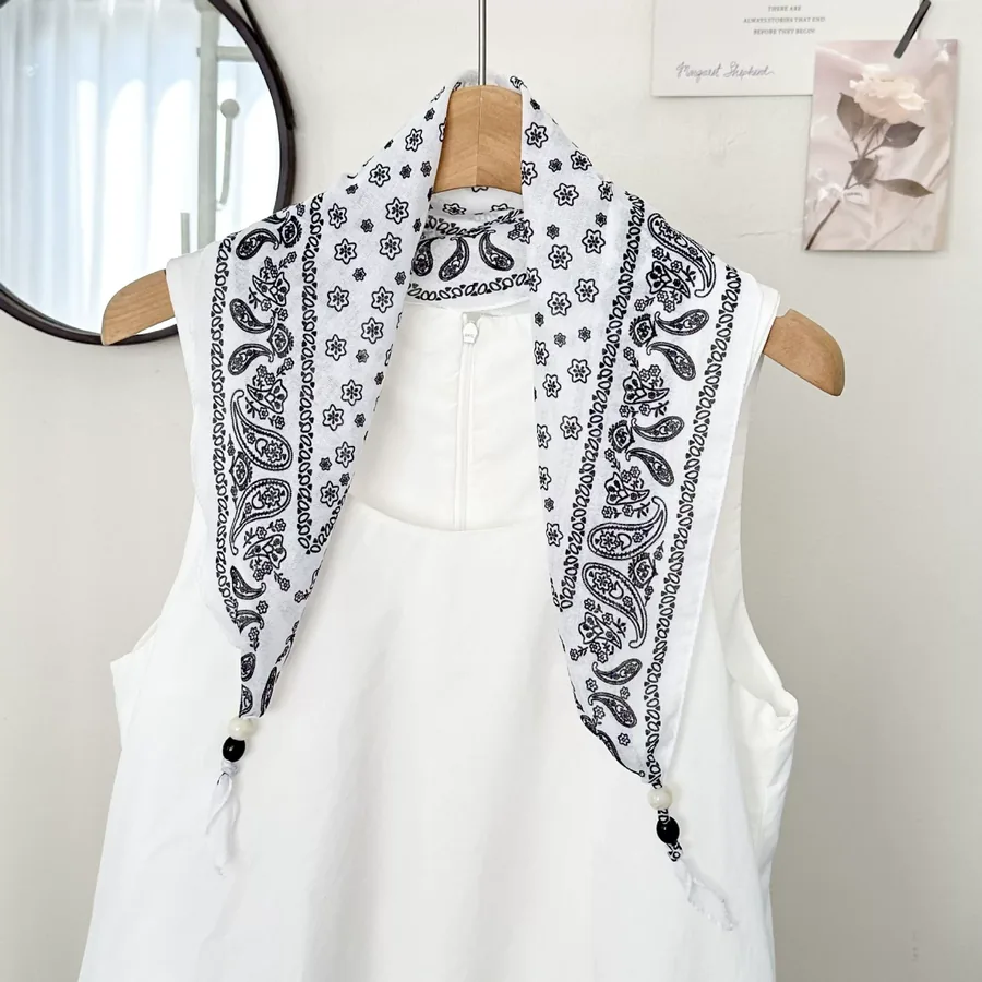 Boho Beaded Head Scarf view 6