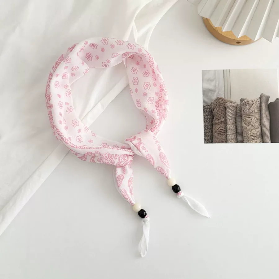 Boho Beaded Head Scarf view 7