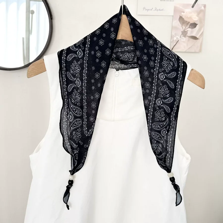 Boho Beaded Head Scarf view 8