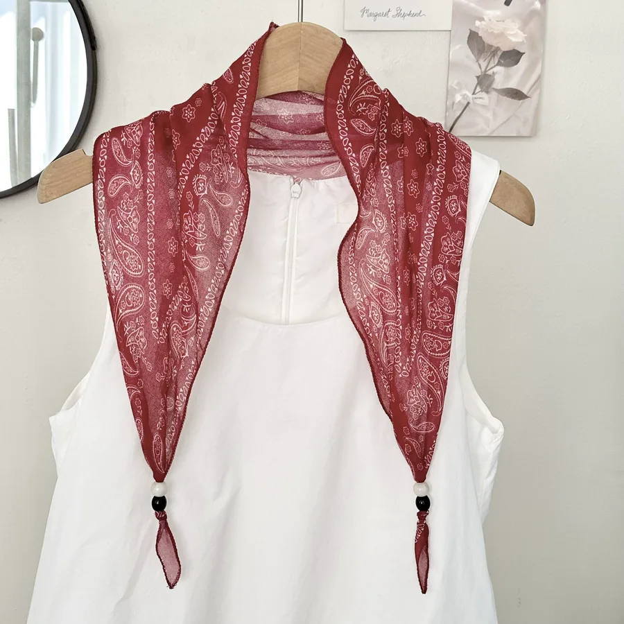 Boho Beaded Head Scarf view 9