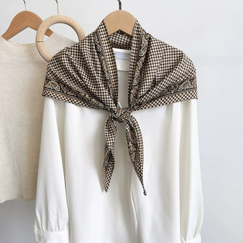 Classic Houndstooth Triangle Scarf view 3