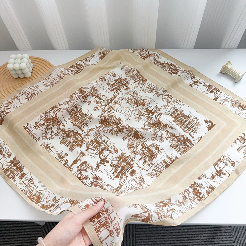Chinese Ink Painting Square Scarf view 4