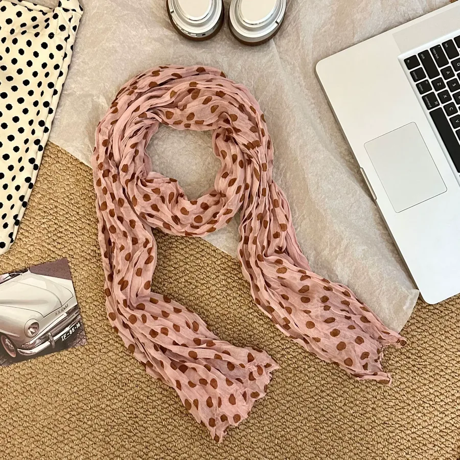 Cotton Linen Print Scarf view 6