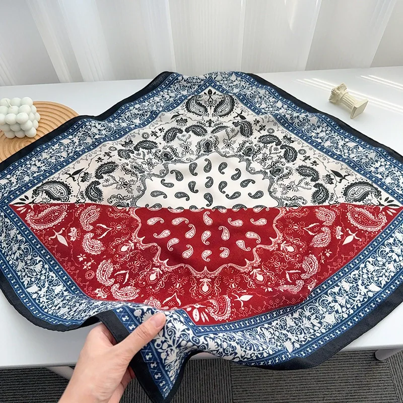 Herringbone Paisley Square Scarf