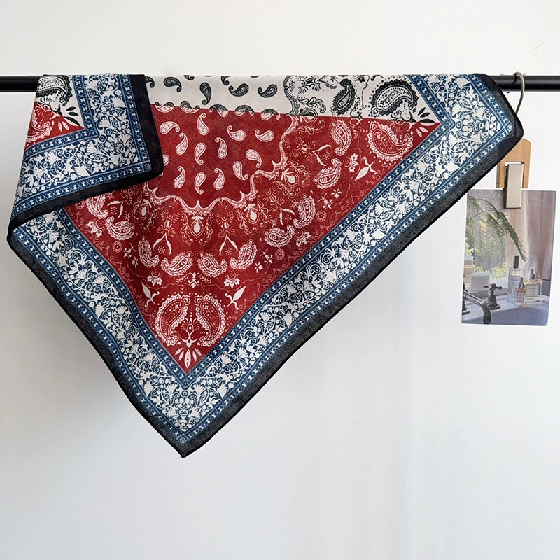Herringbone Paisley Square Scarf view 6