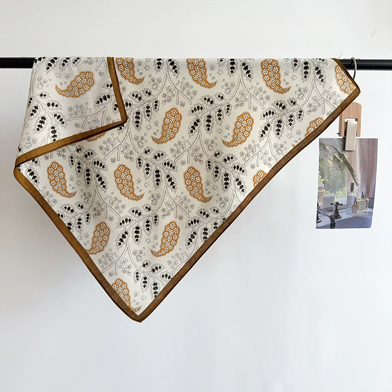 Paisley Silk-Look Square Scarf view 8