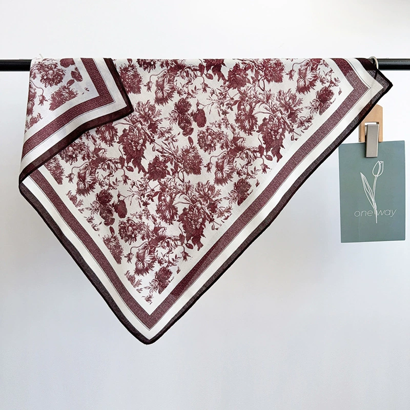 Floral Square Scarf view 2