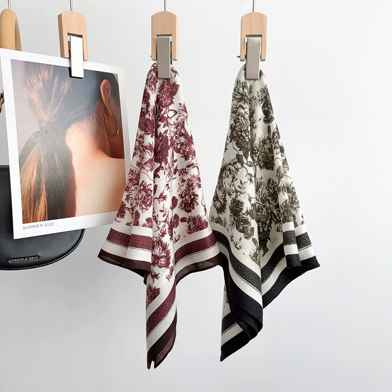 Floral Square Scarf view 3
