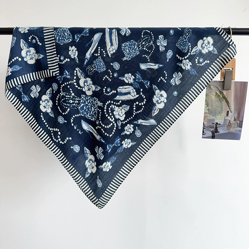French Herringbone Square Scarf