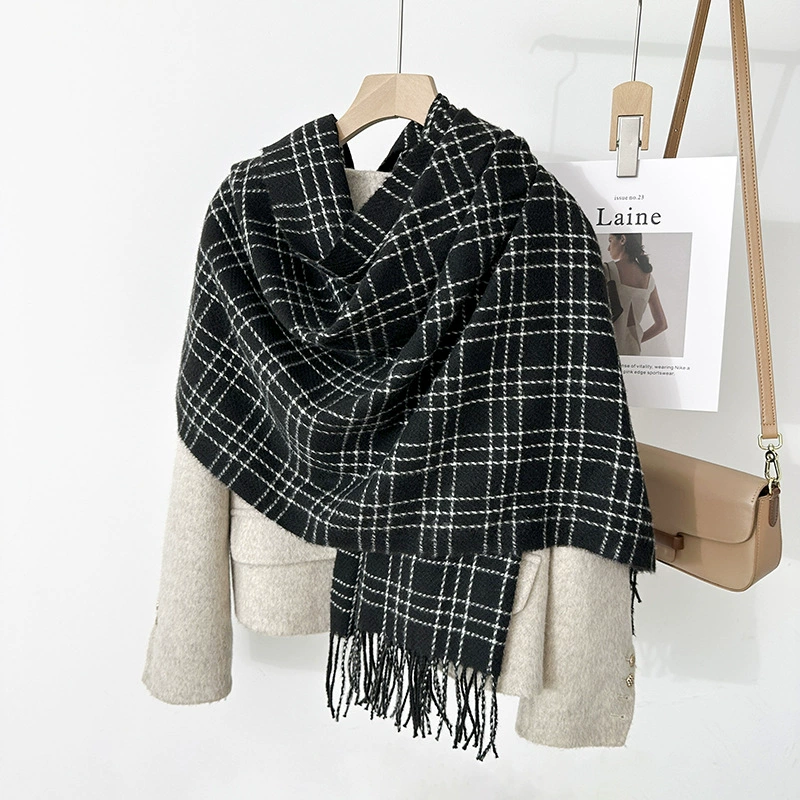 Plaid Winter Scarf view 3