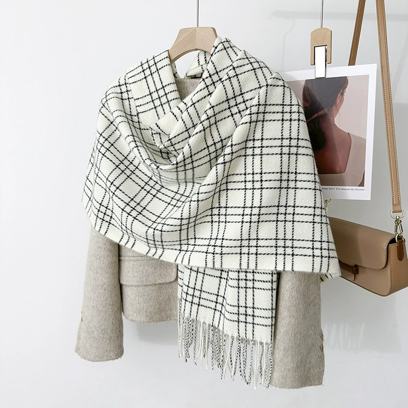 Plaid Winter Scarf view 4