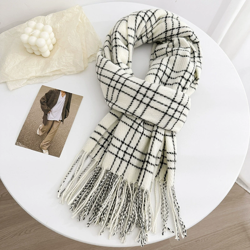 Plaid Winter Scarf view 7