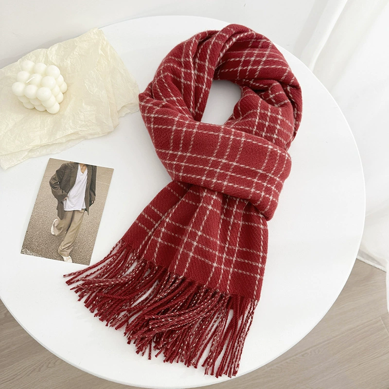 Plaid Winter Scarf view 8